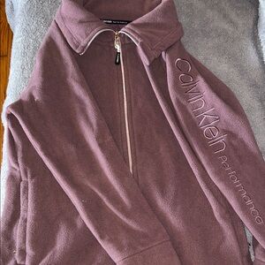 Calvin Klein Performance Mauve Zip-Up Jacket